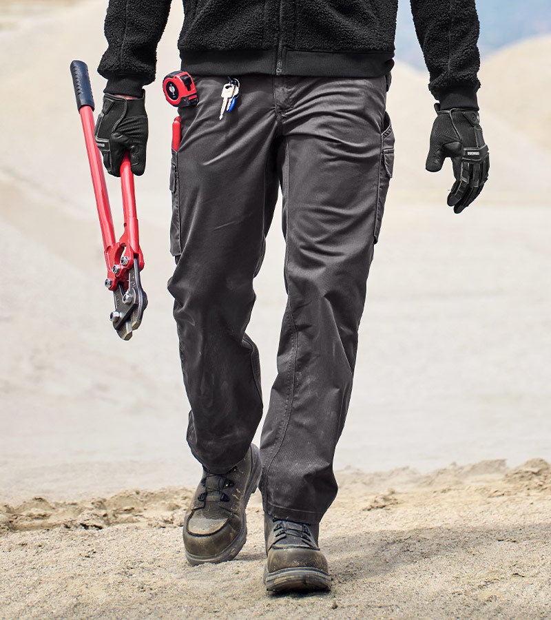 Pantalon à taille élastique twill