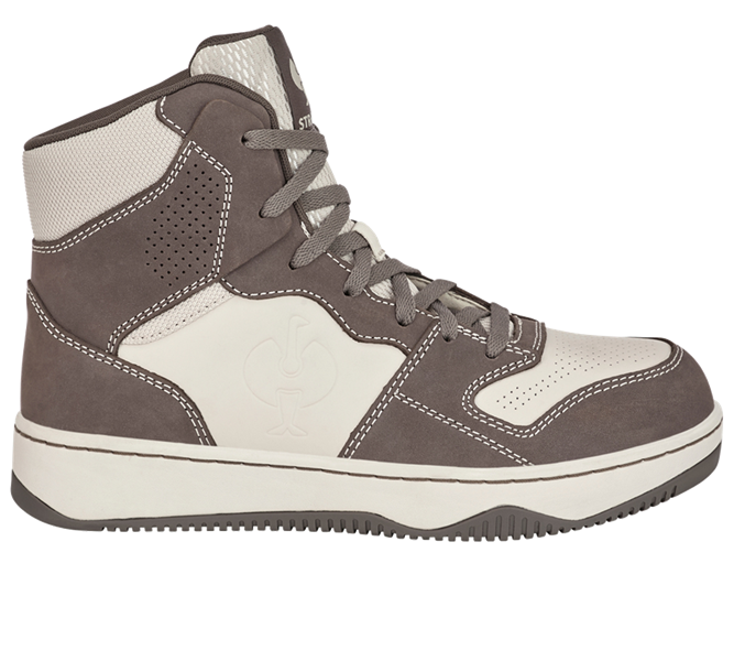 Hlavní náhled, S1P, S1P Bezpečnostní polobotky e.s. Eindhoven mid, kamenně šedá/krémová