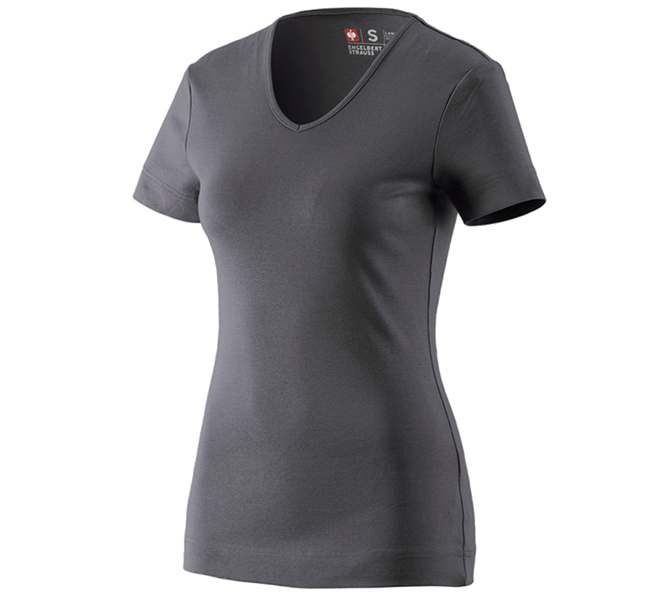 Hlavní náhled, Gastro | Kuchaře | Číšníky, e.s. Tričko cotton V-Neck, dámské, antracit