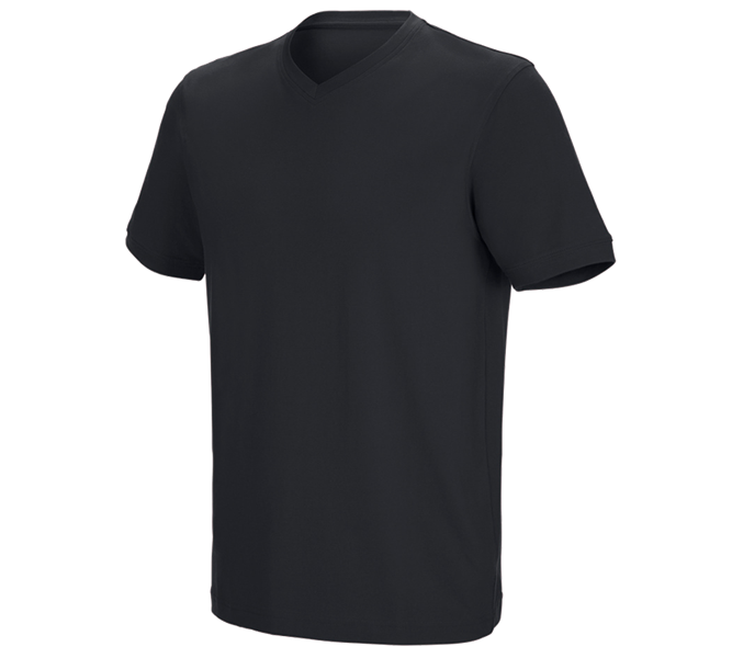 Hlavní náhled, Basics, e.s. Tričko cotton stretch V-Neck, černá