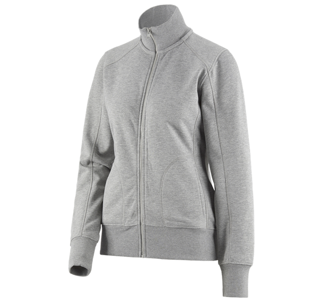 Hlavní náhled, Basics, e.s. Bunda Sweat poly cotton, dámské, šedý melír