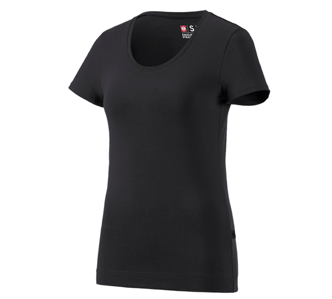 Hlavní náhled, Témata, e.s. Tričko cotton stretch, dámské, černá
