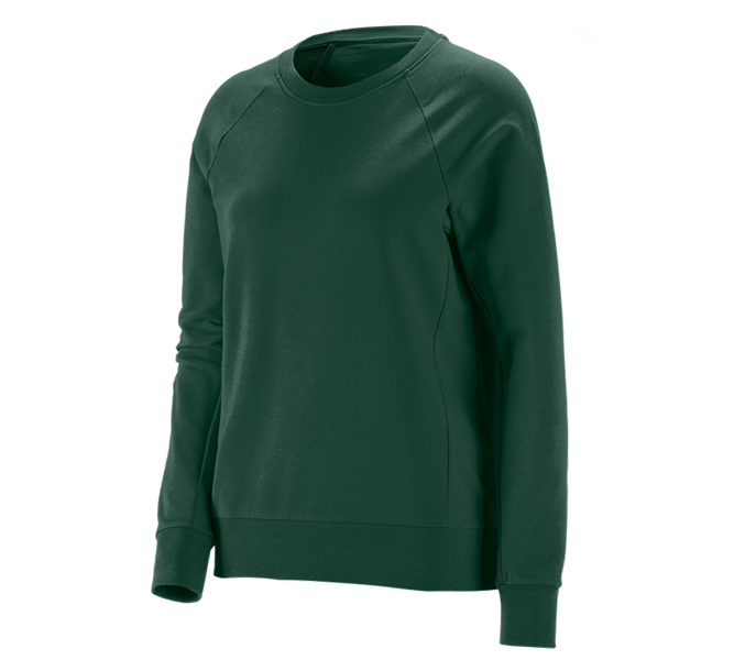 Hlavní náhled, Oděvy, e.s. Mikina cotton stretch, dámská, zelená