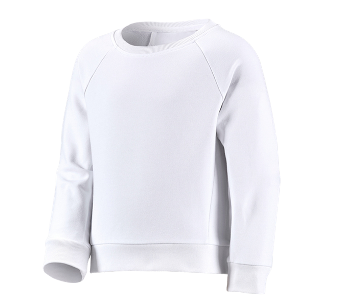 Hlavní náhled, Trička | Svetry | Košile, e.s. Mikina cotton stretch, dětská, bílá