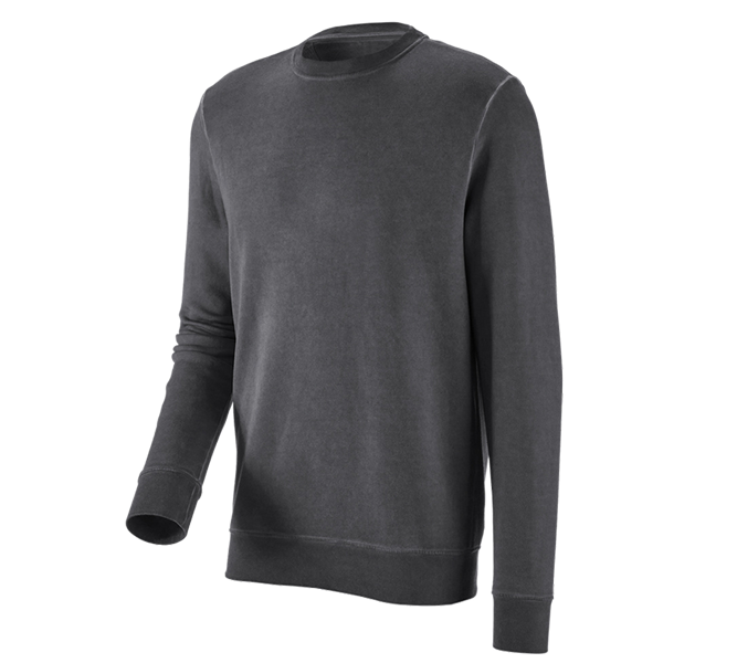 Hlavní náhled, Zdravotnické, e.s. Mikina vintage poly cotton, oxidově černá vintage