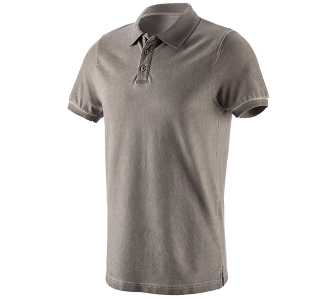 Hlavní náhled, Témata, e.s. Polo-Tričko vintage cotton stretch, tmavošedá vintage