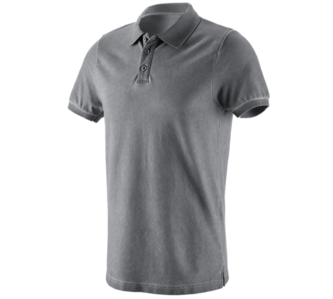 Hlavní náhled, Zdravotnické, e.s. Polo-Tričko vintage cotton stretch, cement vintage