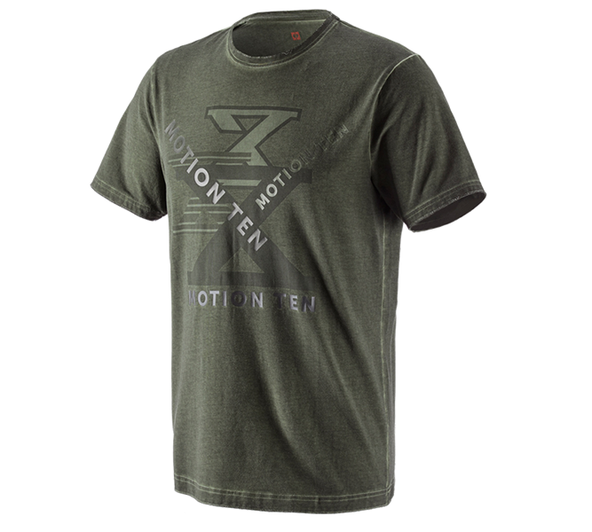 Hlavní náhled, Zahradní / Lesnictví a Zemědělství, Tričko e.s.motion ten, maskovací zelená vintage