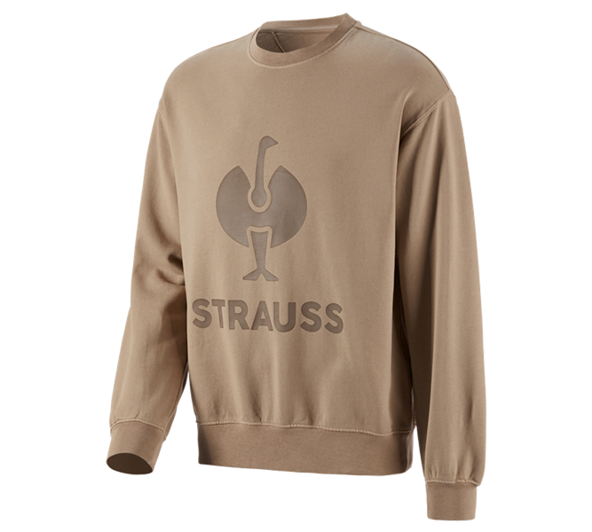 Hlavní náhled, Sweats | Hoodies, Oversize mikina e.s.motion ten, korková béžová vintage