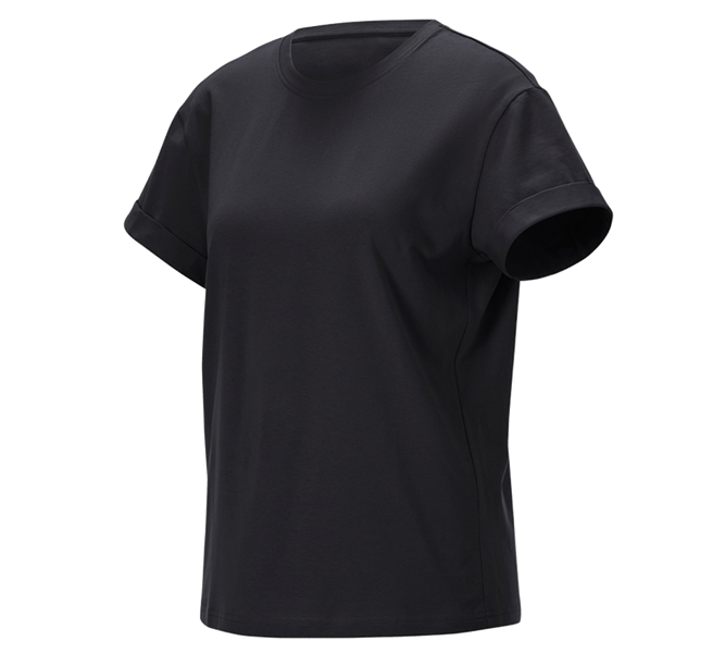 Hlavní náhled, Gastro | Kuchaře | Číšníky, e.s. Tričko cotton stretch rolled sleeve, dámské, černá
