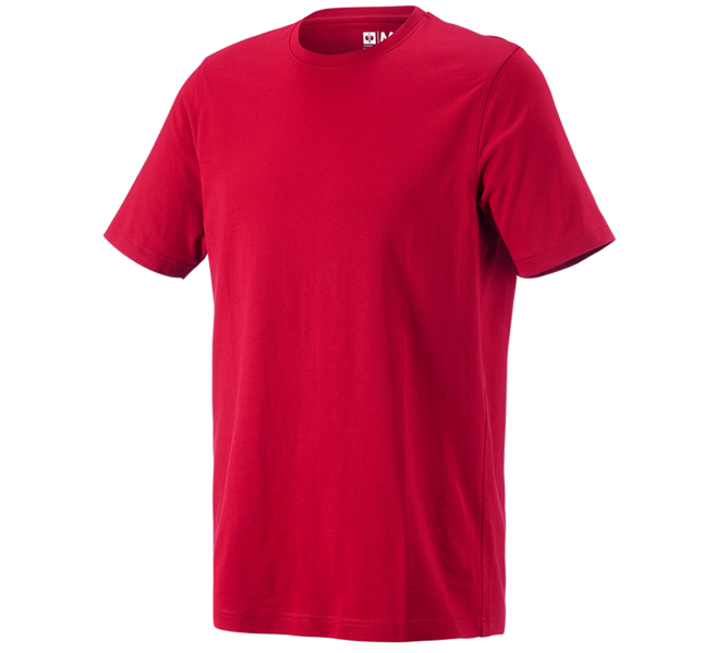 Hlavní náhled, Novinky, e.s. Tričko cotton, long fit, ohnivě červená