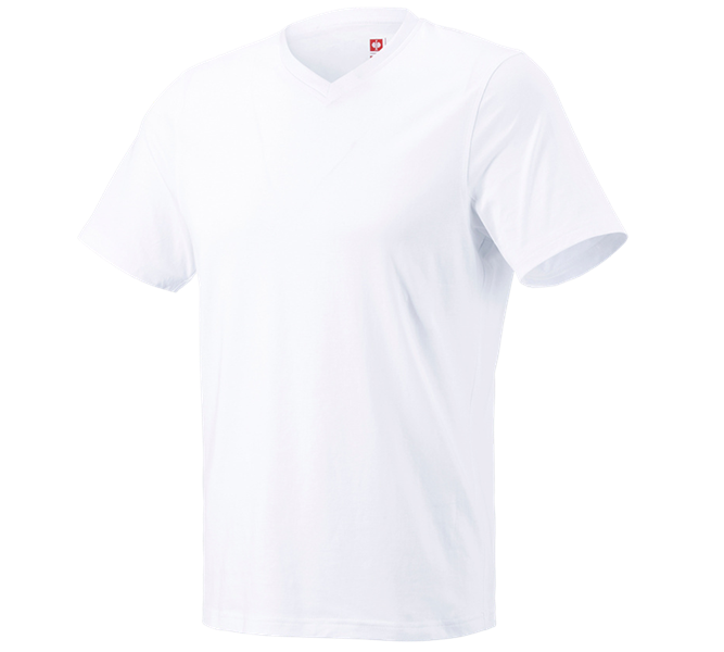 Hlavní náhled, Basics, e.s. Tričko cotton V-Neck, bílá