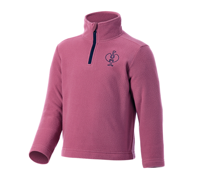 Hlavní náhled, Trička | Svetry | Košile, Fleecový troyer e.s.trail, dětská, tara pink/hlubinněmodrá