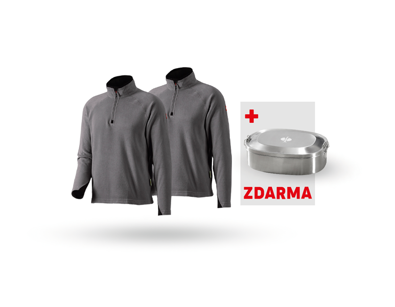 Hlavní náhled, Akce, SADA: 2x Troyer z microfleecu dryplexx® micro, antracit