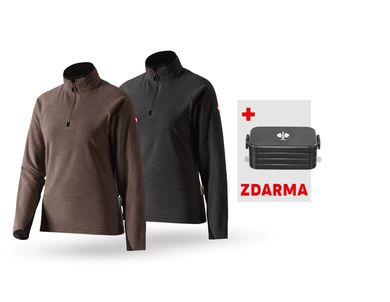 Hlavní náhled, Akce, SADA: 2x Dámský microfleecový troyer dryplexx®, kaštan