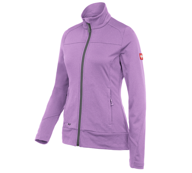Hlavní náhled, Fleecové bundy | Mikiny na zip, FIBERTWIN® Bunda clima-pro e.s.motion 2020, dámská, levandulová/kámen