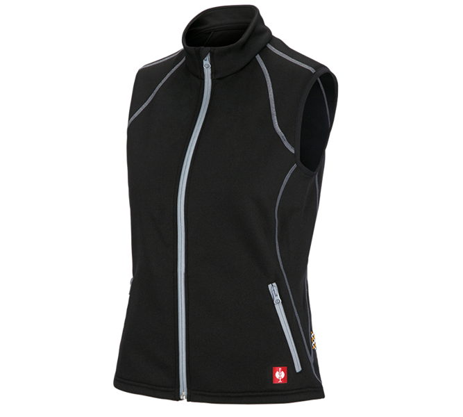 Hlavní náhled, e.s. Kolekce v přehledu, Vesta thermo stretch e.s.motion 2020,  dámská, černá/platinová