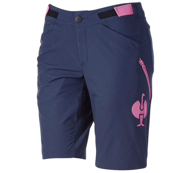 Hlavní náhled, Ženy, Funkční šortky e.s.trail, dámské, hlubinněmodrá/tara pink