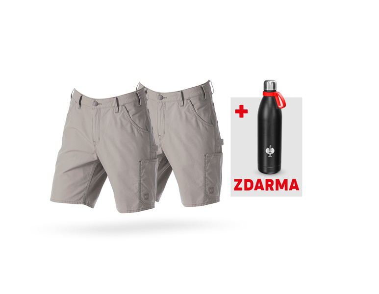 Hlavní náhled, Novinky, SADA: 2x Šortky e.s.iconic + ZDARMA Termoska, delfíní šedá