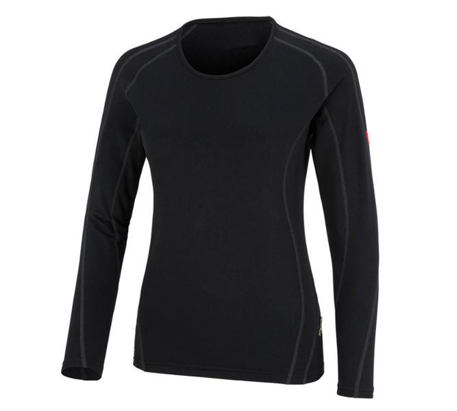 Hlavní náhled, Ženy, e.s. Funk.-Longsleeve clima-pro - warm, dámské, černá