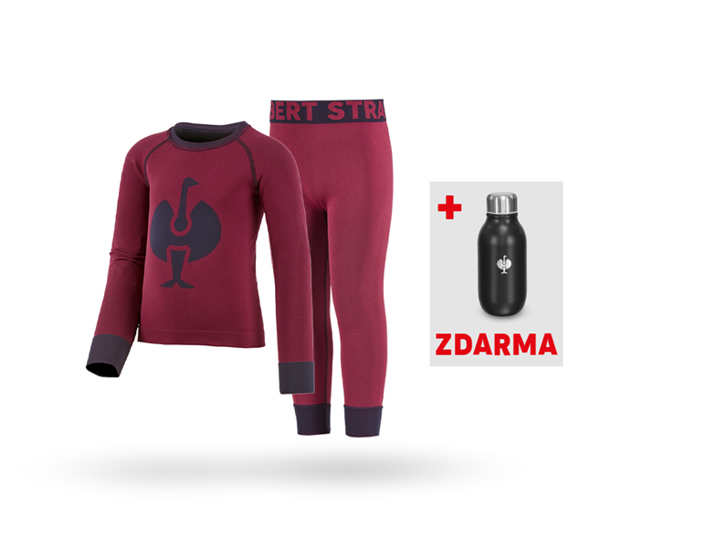 Hlavní náhled, Děti, SADA: e.s. long pants + longsleeve warm, dětská, lesní plody