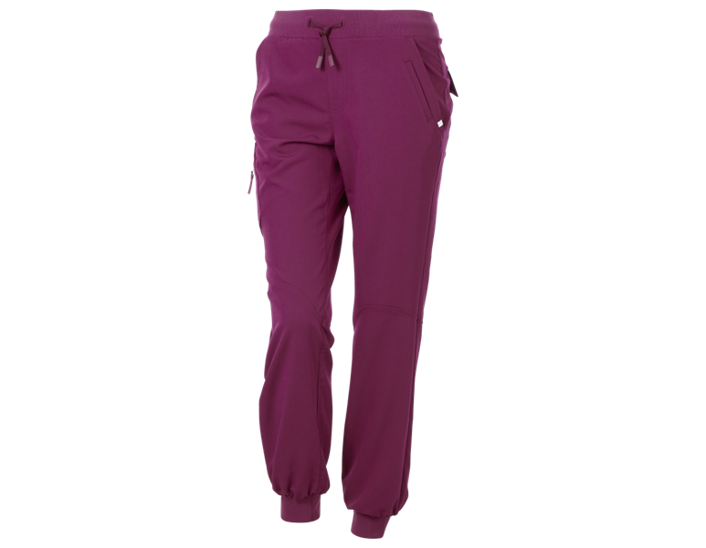 Hlavní náhled, Zdravotnické kalhoty, Kapsové kalhoty e.s.avida, dámské, červenofialová