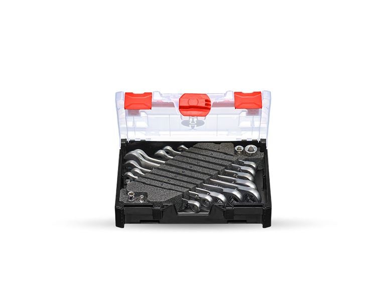 Hlavní náhled, Ráčnové klíče, Sada Ratch-Tech, s přepnutím, v STRAUSSboxu mini
