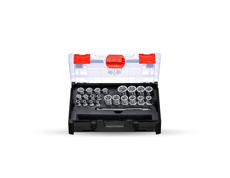 Hlavní náhled, Nástrčné klíče, Sada nástrčných ořechů power grip 1/2+1/4 v STboxu