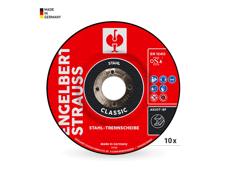 Hlavní náhled, Dělicí kotouče, e.s. Ocelový rozbrušovací kotouč classic,10er bal.