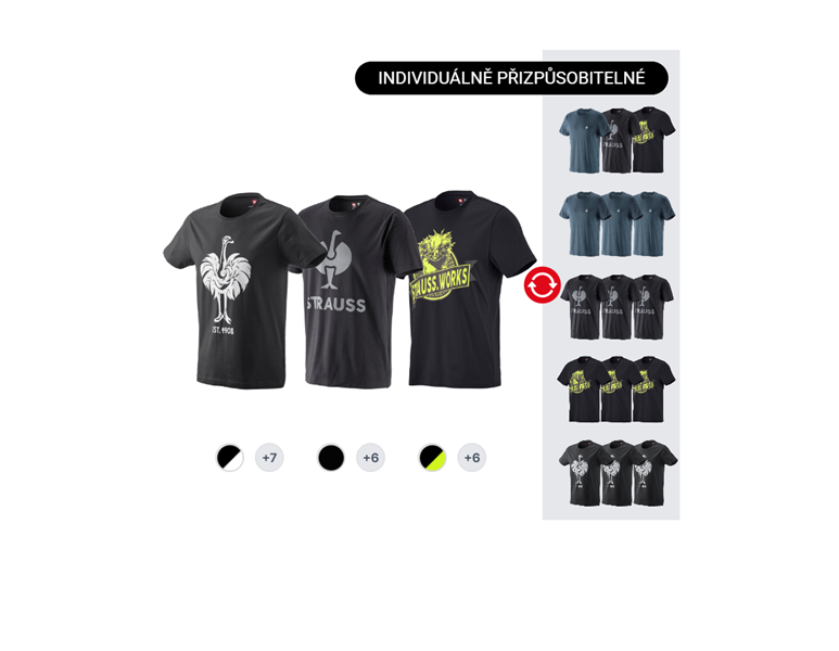 PÁNSKÁ SADA: 3x e.s. Tričko