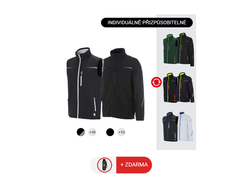 PÁNSKÁ SADA: Softsh. bunda + vesta e.s.motion 2020