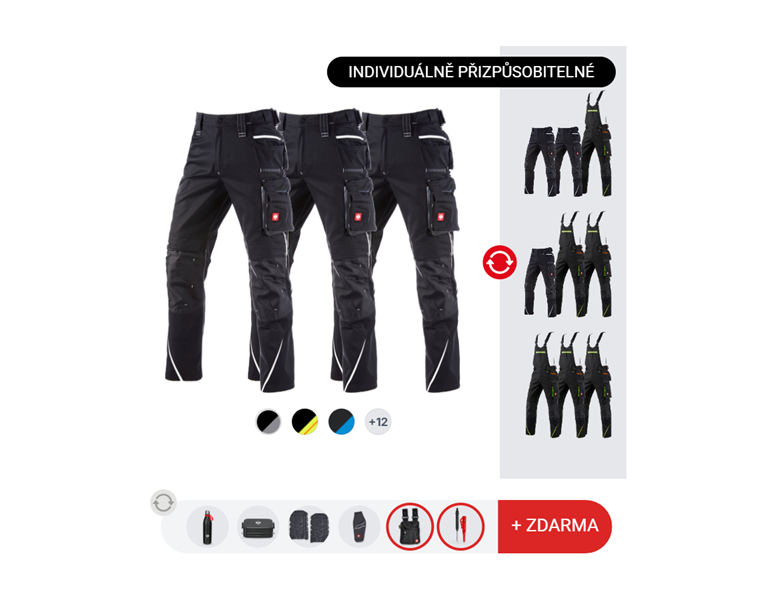 PÁNSKÁ SADA: 3x kalhoty e.s.motion 2020+2x bonusy