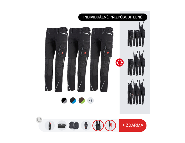 DÁMSKÁ SADA: 3x kalhoty e.s.motion 2020+2x bonusy