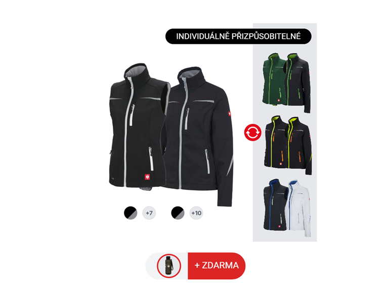 DÁMSKÁ SADA: Softsh.bunda + vesta e.s.motion 2020