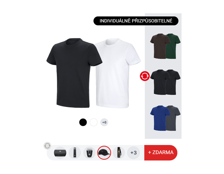 PÁNSKÁ SADA: 2x e.s. Funkční tričko poly cotton