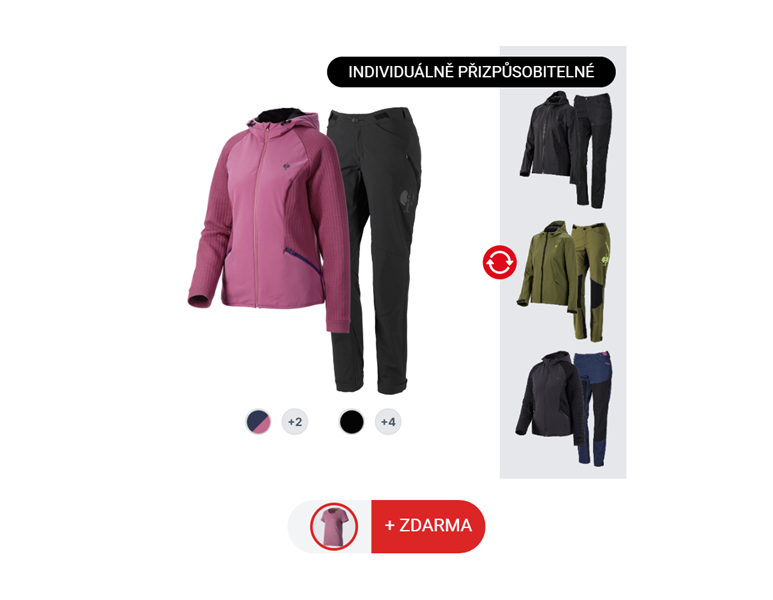 DÁMSKÁ SADA: Kalhoty + Bunda + Tričko e.s.trail