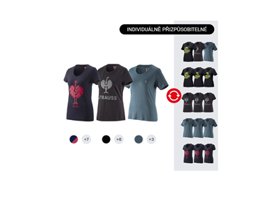 DÁMSKÁ SADA: 3x e.s. Tričko