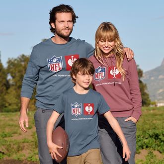 Náhled 3, NFL T-Shirt cotton, kids, oxidově modrá