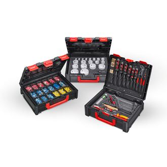 Náhled 3, STRAUSSbox 118 midi, černá/červená