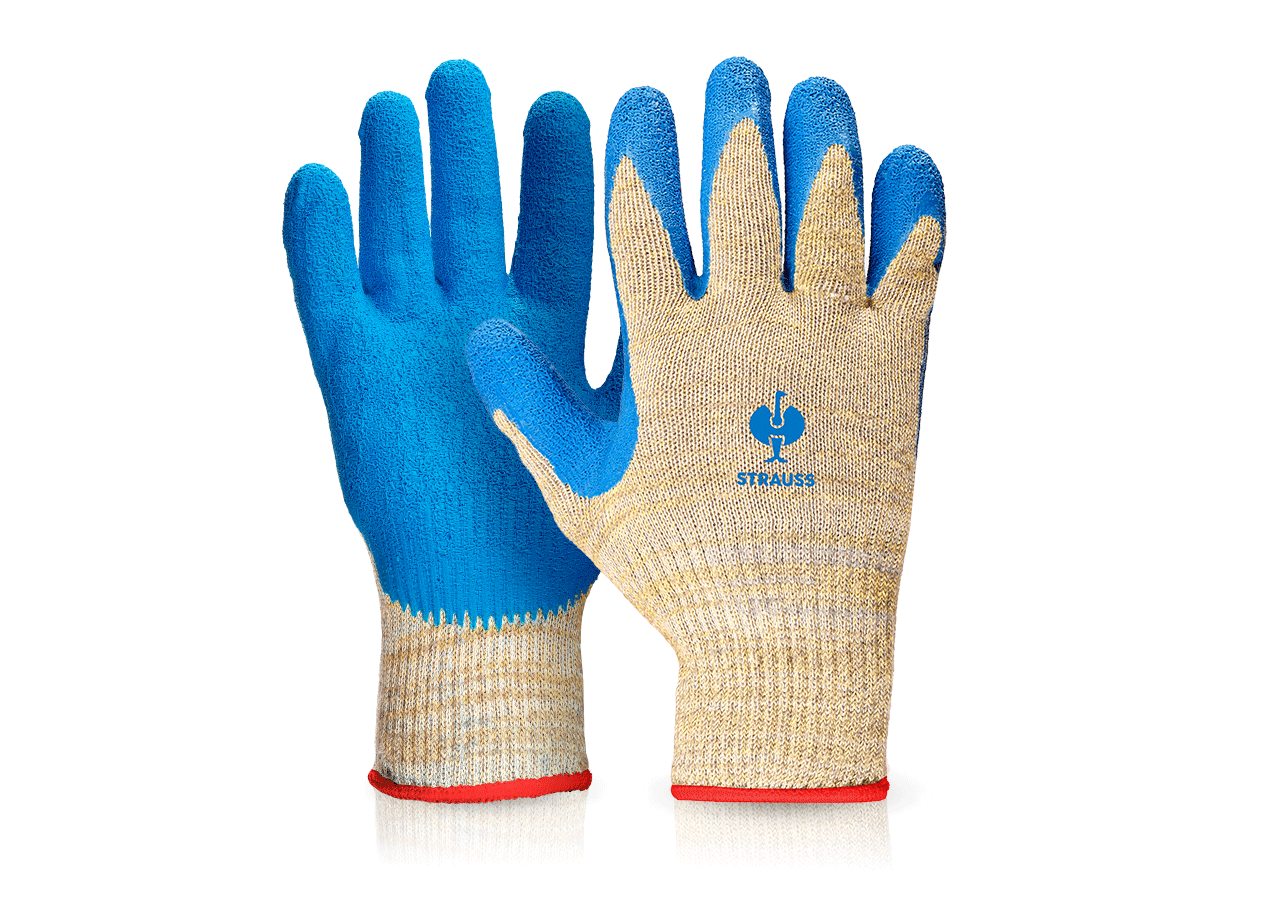 Povrstvené: Aramid latexové rukavice Cutprotec