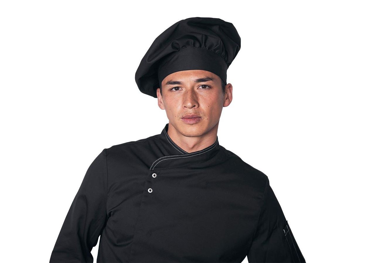 Doplňky: Francouzská kuchařská čepice II + černá