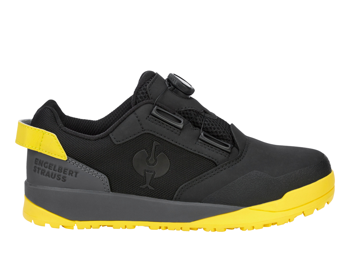 Bezpečnostní obuv: S1 Bezpečnostní polobotky e.s. Nakuru low + černá/chromově žlutá