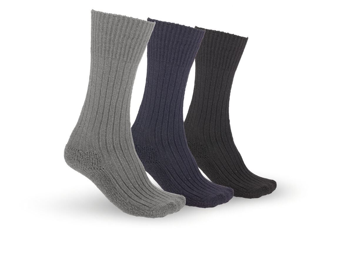 Ponožky | Punčochy: e.s. Pracovní ponožky Classic warm/x-high, 3-kusy