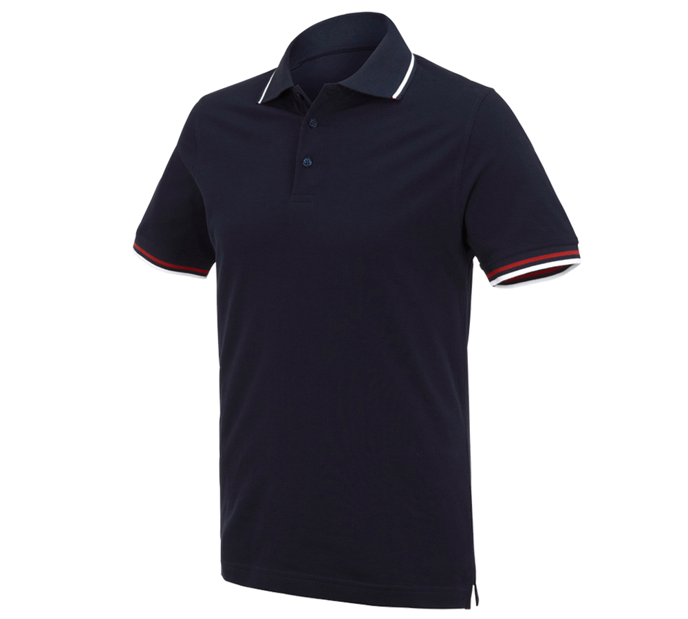 Témata: e.s. Polo-Tričko cotton Deluxe Colour + tmavomodrá/červená
