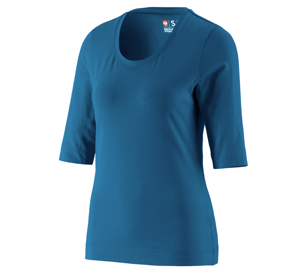 Trička | Svetry | Košile: e.s. Tričko s 3/4 rukávy cotton stretch, dámské + atol