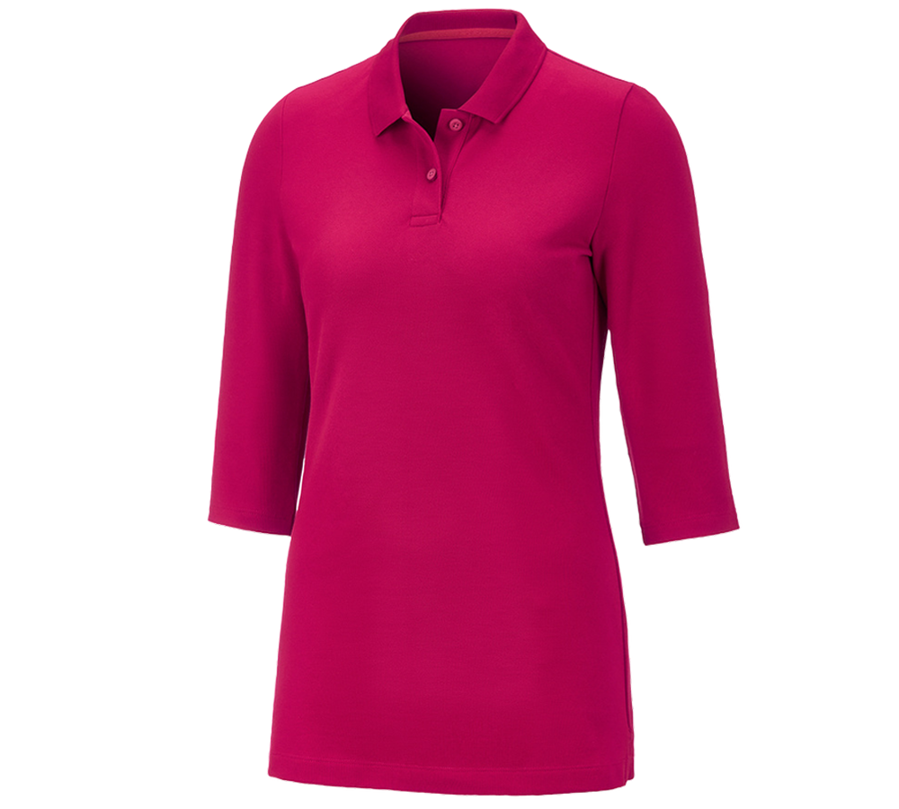 Trička | Svetry | Košile: e.s. Pique-Polo 3/4-rukávy cotton stretch, dámské + lesní plody