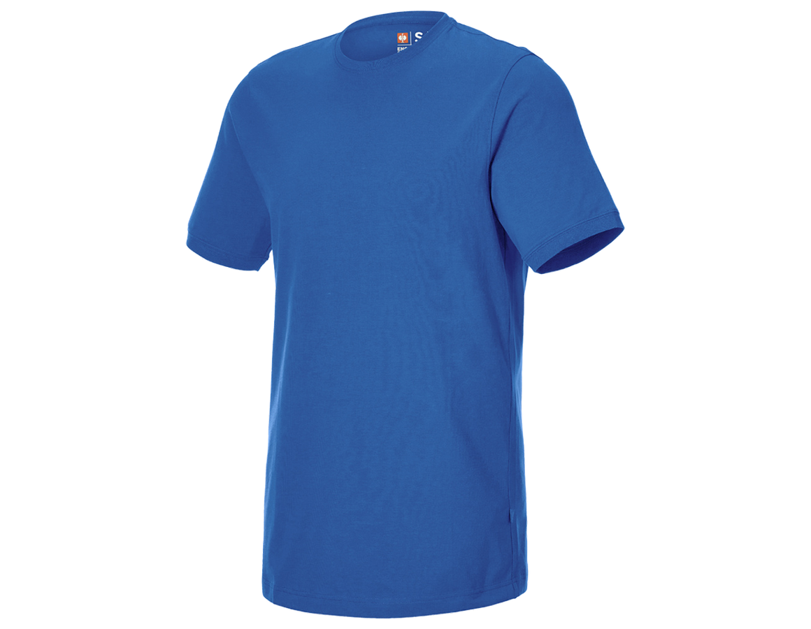 Témata: e.s. Tričko cotton stretch, long fit + enciánově modrá
