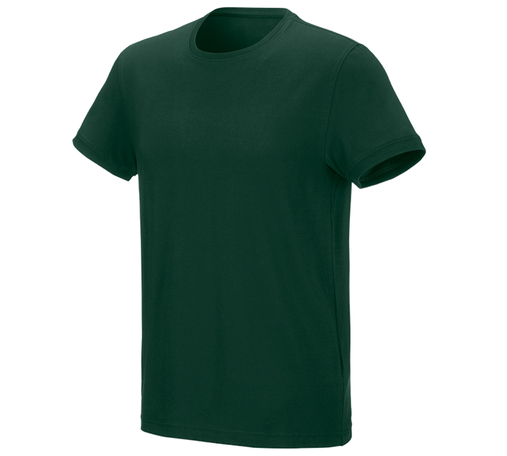 Zahradní / Lesnictví a Zemědělství: e.s. Tričko cotton stretch + zelená