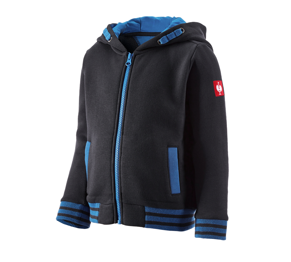 Trička | Svetry | Košile: Hoody-Bunda Sweat e.s.motion 2020, dětská + grafit/enciánově modrá