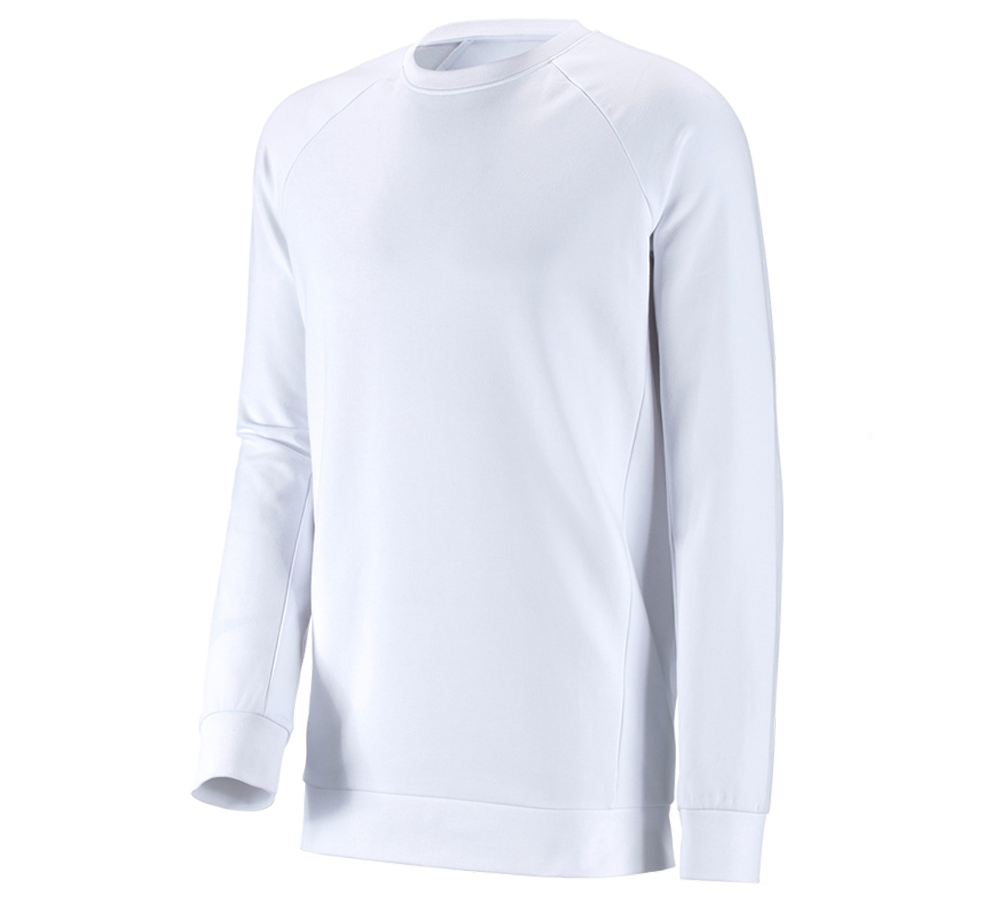 Témata: e.s. Mikina cotton stretch, long fit + bílá